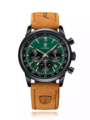 Relógio Masculino POEDAGAR 921 com Pulseira de Couro