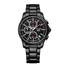 Relógio Masculino de Aço Inoxidável - Reef Tiger Quartz com Cronógrafo